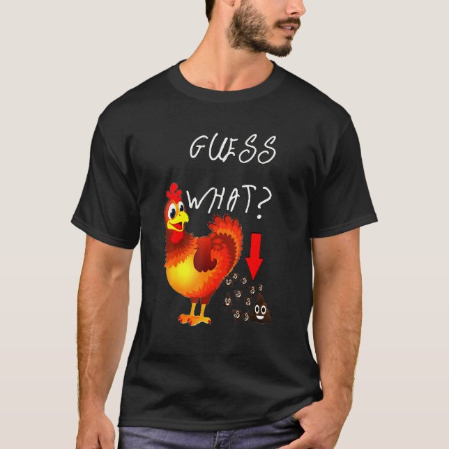 Camiseta What Chicken Happy Faces Poo Farming Farmer (Anverso)