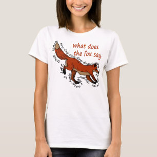 Camiseta What does the fox say?