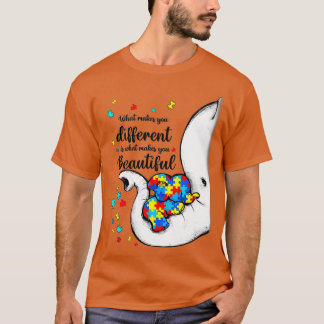 Camiseta What Makes You Different Elephant Mom Autism Child