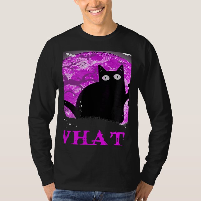 Camiseta What Murderous Cat Holding Knife Halloween Costume (Anverso)