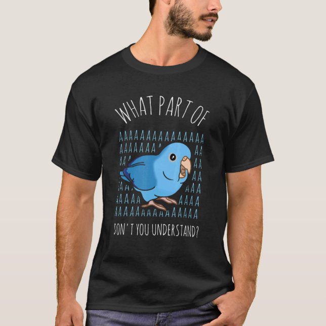 Camiseta What Part Of AAAA Don't You Understand Blue Quaker (Anverso)