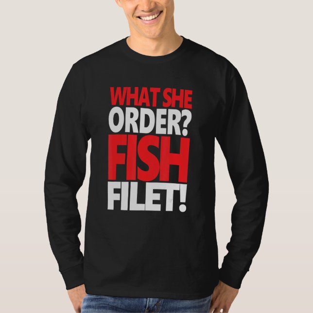 Camiseta What She Order Fish Filet Apparel Feminism Feminis (Anverso)