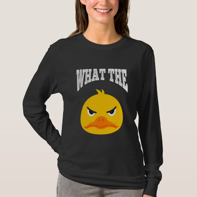 Camiseta What The Duck Duck Morning Grouch Coffee Rubber Du (Anverso)