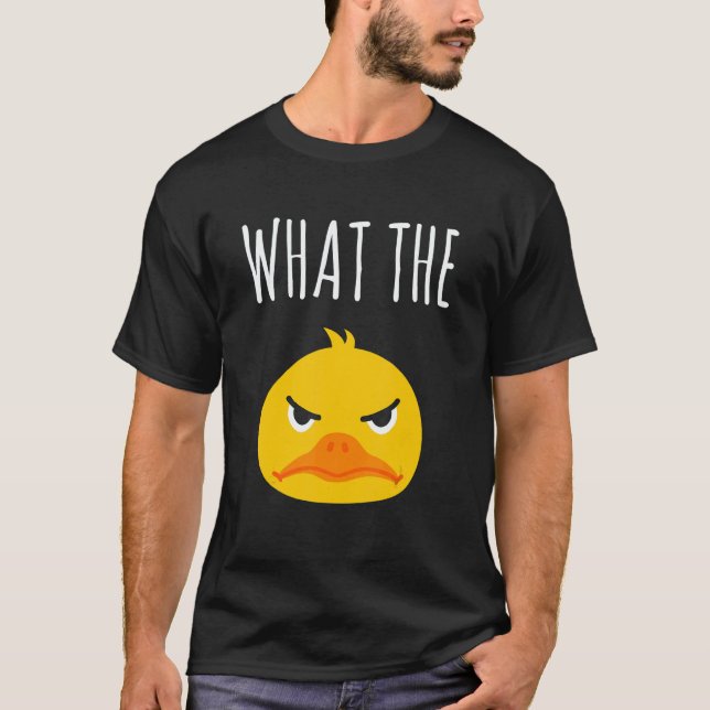 Camiseta What The Duck Duck Morning Grouch Coffee Rubber Du (Anverso)