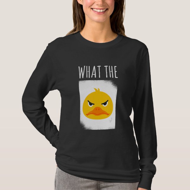 Camiseta What The Duck Duck Morning Grouch Coffee Rubber Du (Anverso)