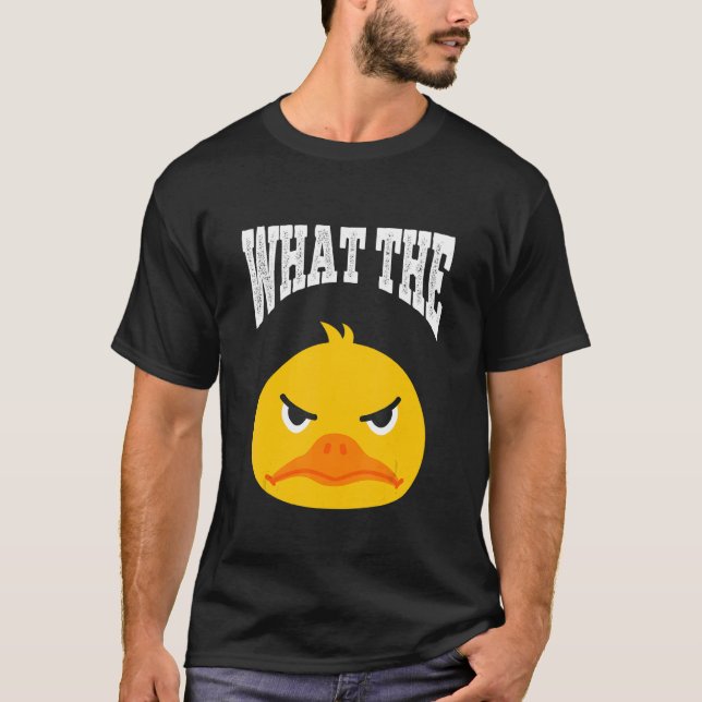 Camiseta What The Duck Duck Morning Grouch Coffee Rubber Du (Anverso)