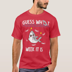 Camiseta What Week It Is Funny Shark Sarcastic Party Beach