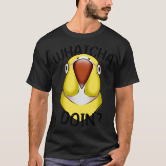 Camiseta WHATCHA DOINx27 Ringneck Parrot amarillo