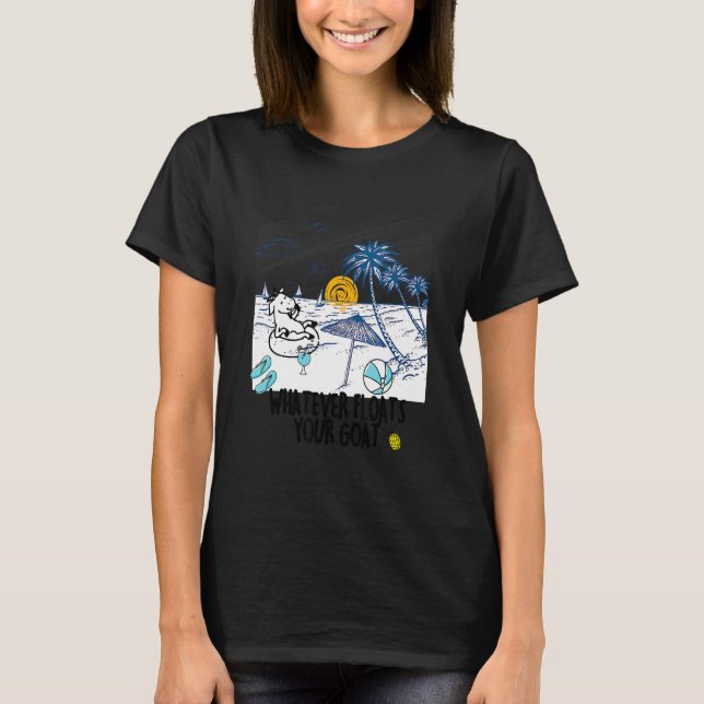 Camiseta Whatever Floats Your Goat Goat River Floating   (Anverso)