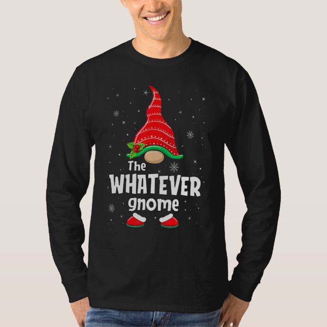 Camiseta Whatever Gnome Matching Family Group Christmas Par (Anverso)
