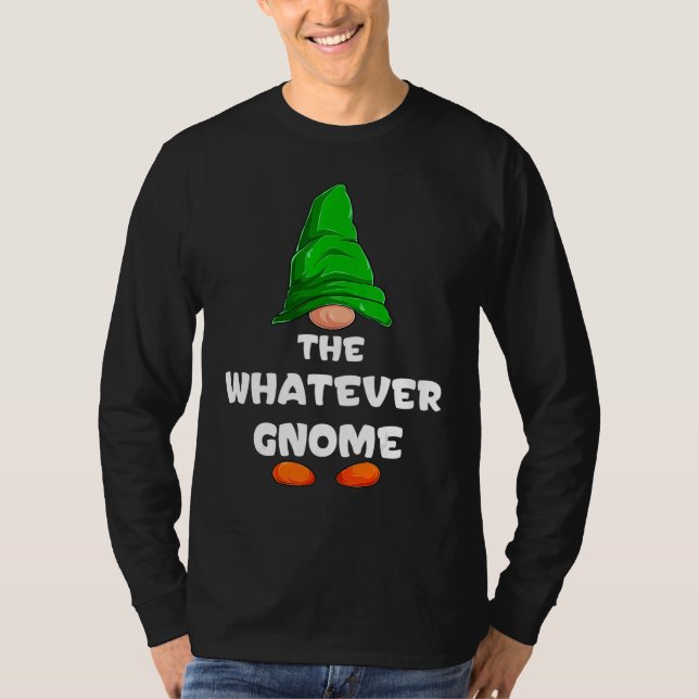Camiseta Whatever Gnome Matching Family Group Christmas Par (Anverso)