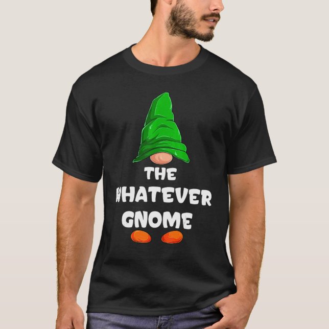 Camiseta Whatever Gnome Matching Family Group Christmas Par (Anverso)