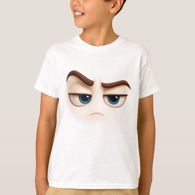 Camiseta Whatever… grumpy blue eyed face teen attitude (Anverso)
