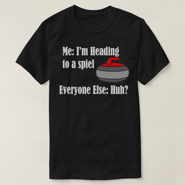 Camiseta Whats A Bonspiel Curling (Diseño del anverso)