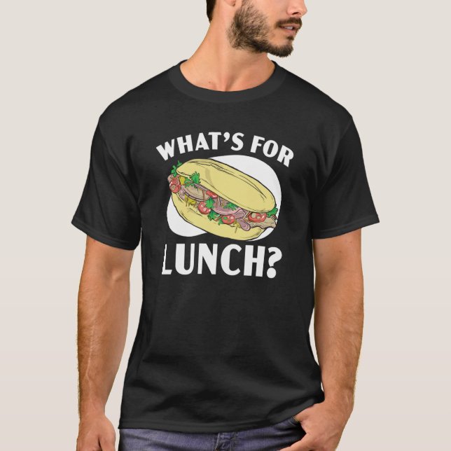 Camiseta What's For Lunch Lady Cafeteria Worker Lady Cook   (Anverso)