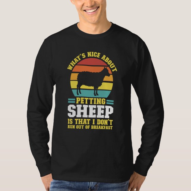 Camiseta what's nice about petting sheep farming animal (Anverso)