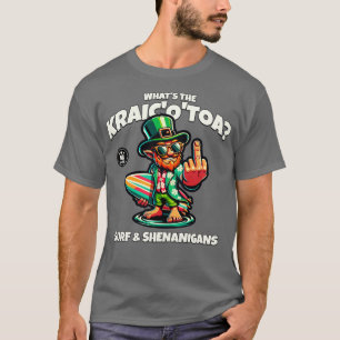 Camiseta Whats the Craic Irish Surfing divertido diseño TSh