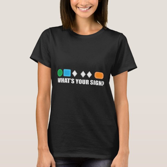 Camiseta Whats Your Sign Skiing Difficulty Ski Skier  (Anverso)