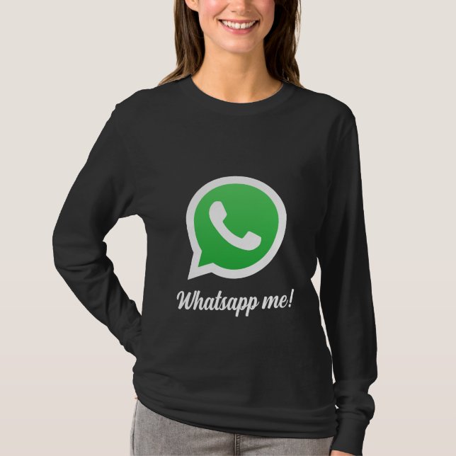 Camiseta Whatsapp me (Anverso)