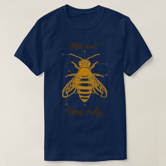 Camiseta Whatx27s mead Honey realmente T (Diseño del anverso)