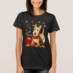 Camiseta Wheaten Scottish Terrier - Caída - Chocolate - Cal