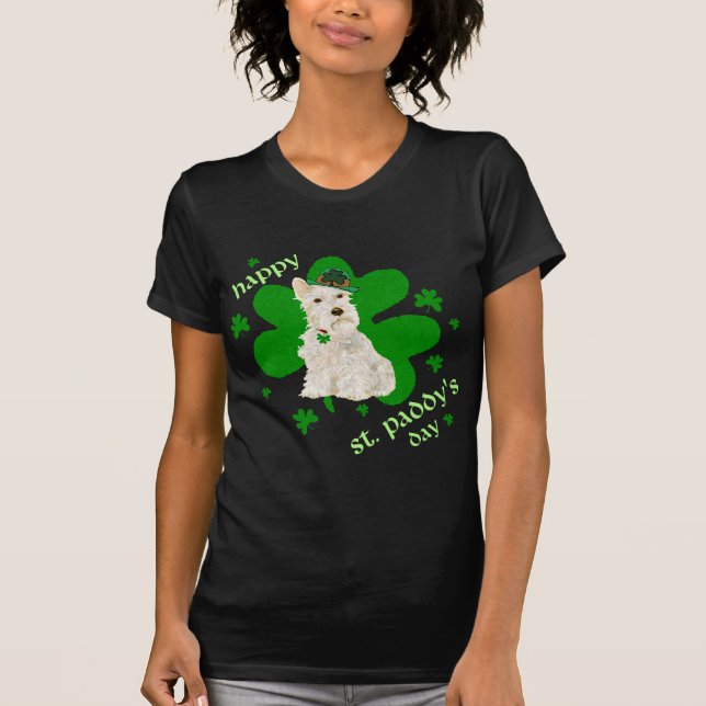 Camiseta Wheaten Scottish Terrier St Patricks Day (Anverso)