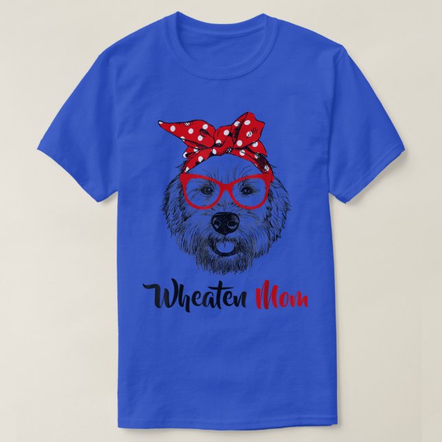 Camiseta Wheaten Terrier Mom Mama Dog Coated Wheaten Terria (Diseño del anverso)