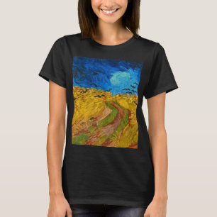 Camiseta Wheatfield con Crows, 1890 por Vincent van Gogh