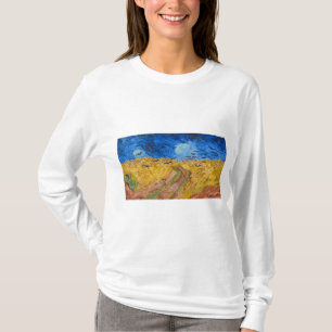 Camiseta Wheatfield con cuervos por Vincent van Gogh