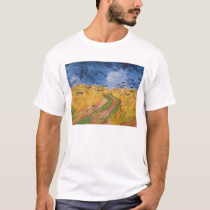 Camiseta Wheatfield con los cuervos, 1890 de Vincent van