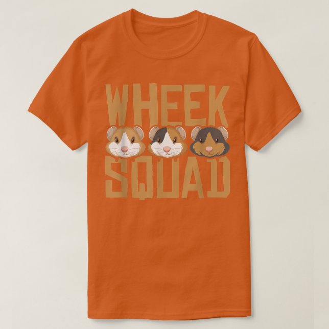 Camiseta Wheek Squad Guinea Pig Guinea Lover  (Diseño del anverso)