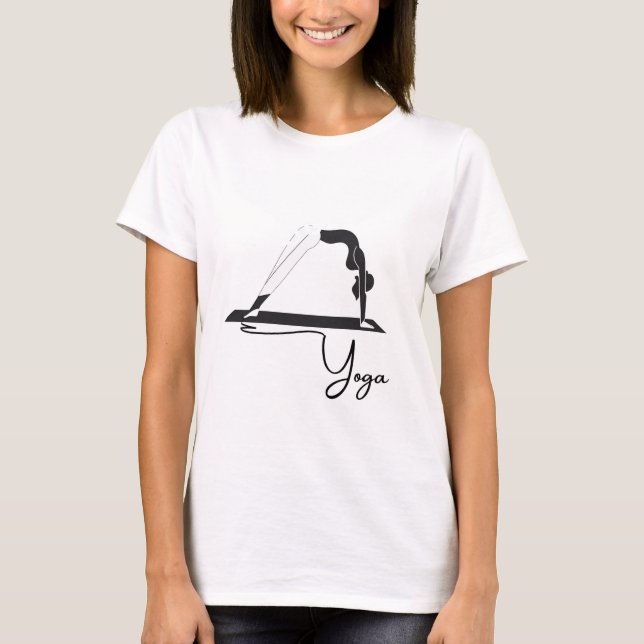 Camiseta Wheel pose yoga (Anverso)