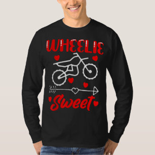 Camiseta Wheelie Sweet Funny El día de San Valentín Heart D