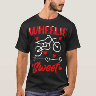 Camiseta Wheelie Sweet Funny El día de San Valentín Heart D