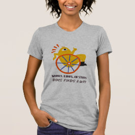 Camiseta Wheels, Canes, Or Steps, Dance Finds A Wa