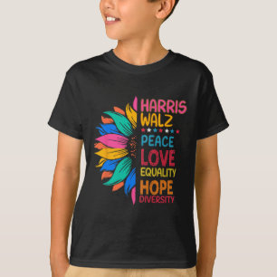 Camiseta Wheimer Peace Love Equality Hope Diversity