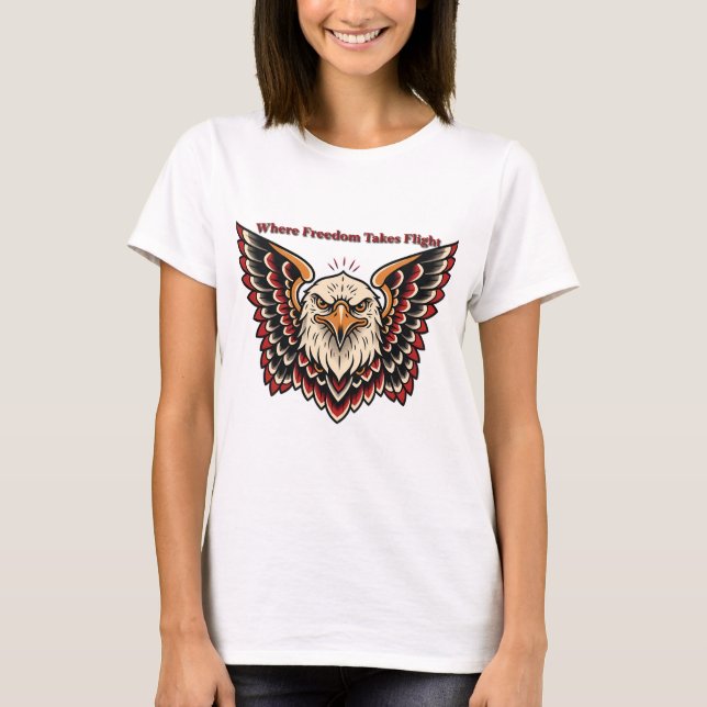 Camiseta Where Freedom Takes Flight (Anverso)