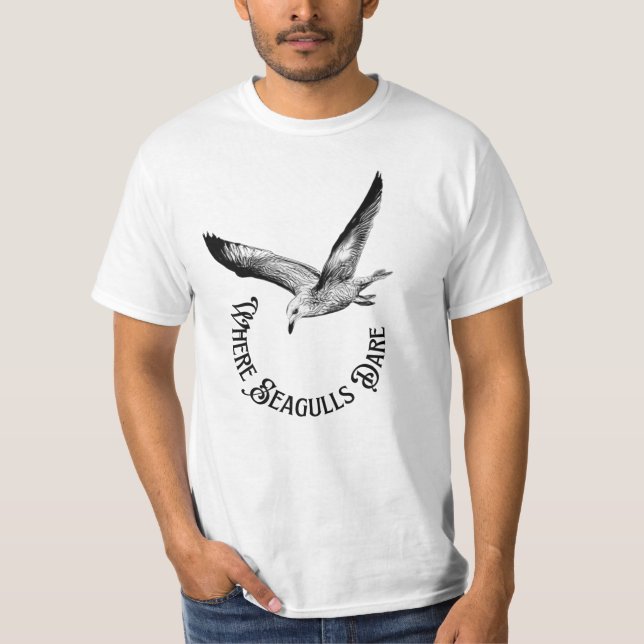 Camiseta Where Seagulls Dare (Anverso)