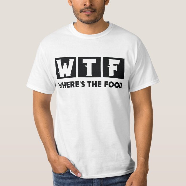 Camiseta Where's The Food (Anverso)