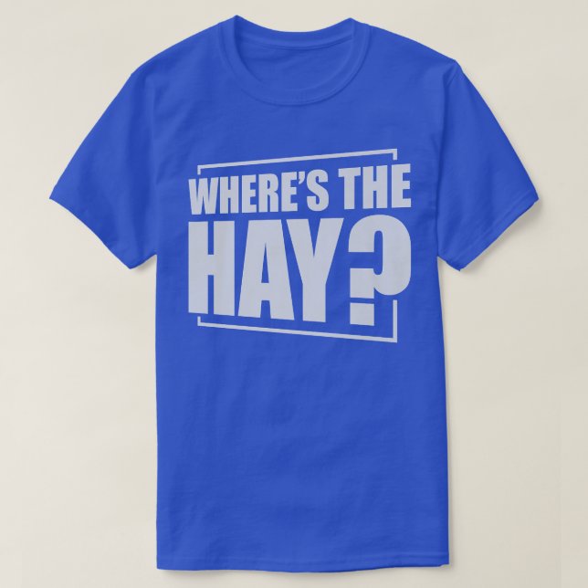 Camiseta Wheres The Hay Guinea Pig Guinea Lover Premium 562 (Diseño del anverso)