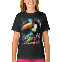 Whimsical Abstract Toucan Bird Personalized