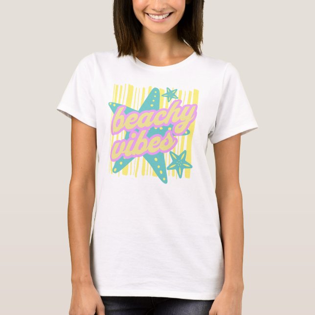 Camiseta Whimsical Beach Seashells (Anverso)