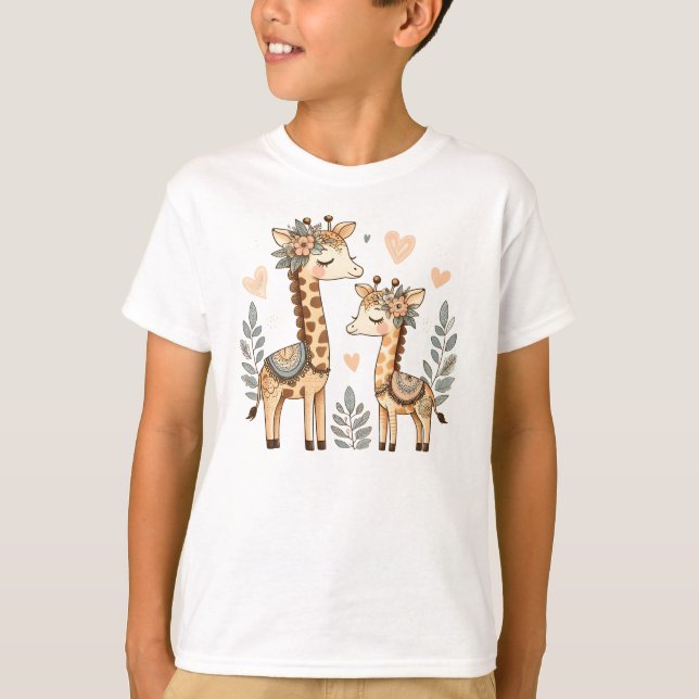 Camiseta Whimsical Boho Giraffe (Anverso)
