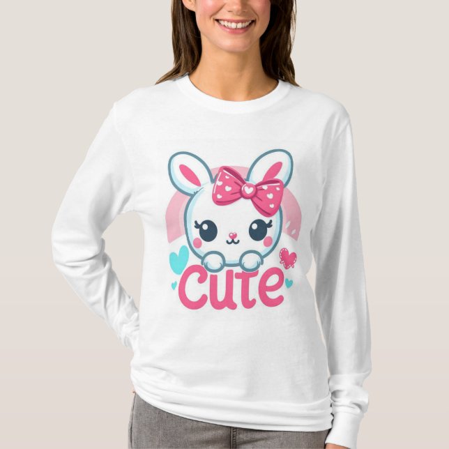Camiseta Whimsical Bunny Fun Shirt (Anverso)