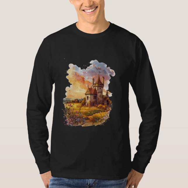 Camiseta Whimsical Castle Fairytale Art Fantasy (Anverso)