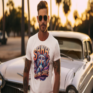 Camiseta Whimsical Cat Whispers Shhh A Nadie le importa
