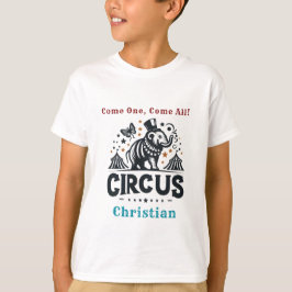 Camiseta Whimsical Circus Vintage Birday Party
