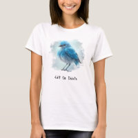 *~* Whimsical Cute Detallado Pájaro Azul AP54 Art