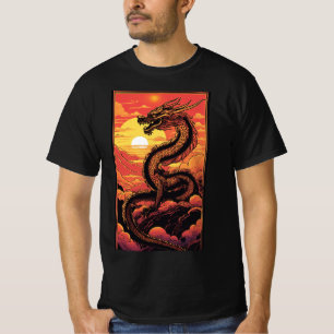 Camiseta Whimsical Dragon Dreams-Mystical Tee Collection