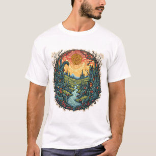 Camiseta "Whimsical Dreamscape Kingdom" - Fantasía mágica